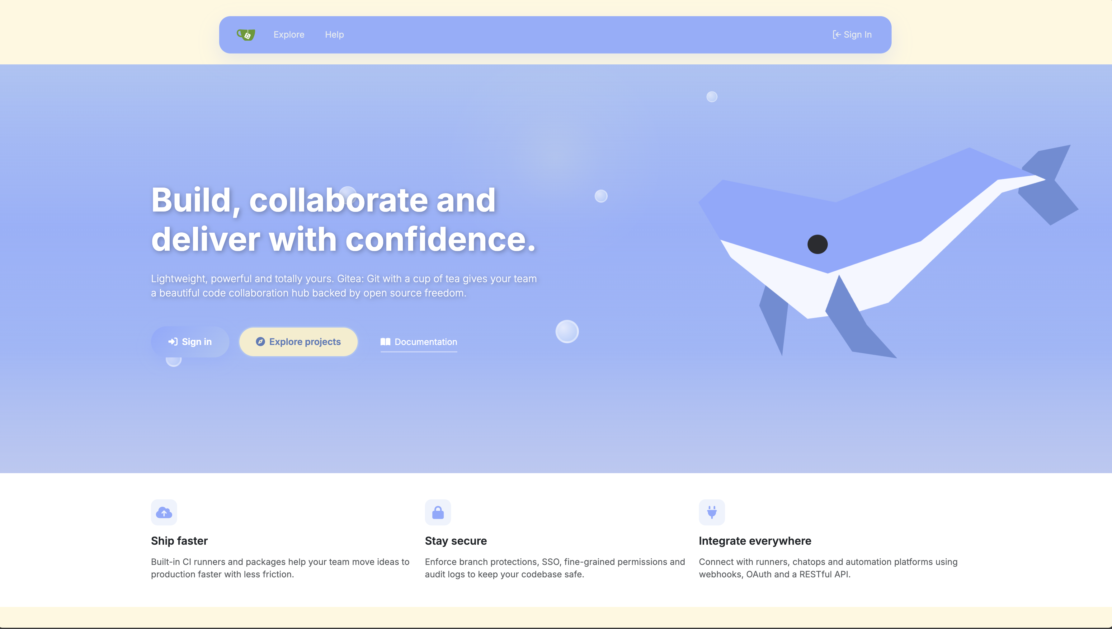 Gitea Ocean Theme Screenshot